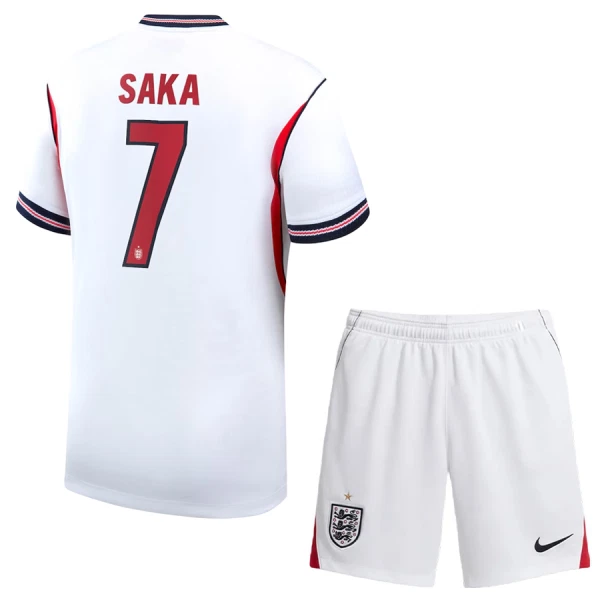 Günstige England Saka 7 Kindertrikot Heim WM 2026 Kurzarm Günstige England Saka 7 Kindertrikot Heim WM 2026 Kurzarm