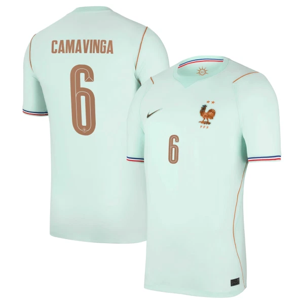 Günstige Frankreich Camavinga 6 Herrentrikot Auswärts WM 2026 Kurzarm
