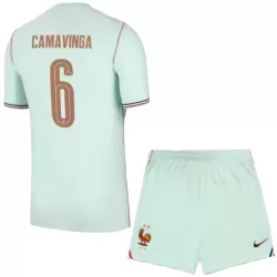 Günstige Frankreich Camavinga 6 Kindertrikot Auswärts WM 2026 Kurzarm