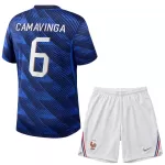 Günstige Frankreich Camavinga 6 Kindertrikot Heim WM 2026 Kurzarm
