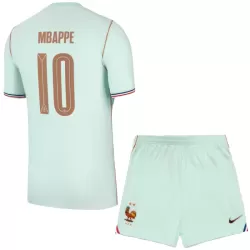 Günstige Frankreich Mbappé 10 Kindertrikot Auswärts WM 2026 Kurzarm