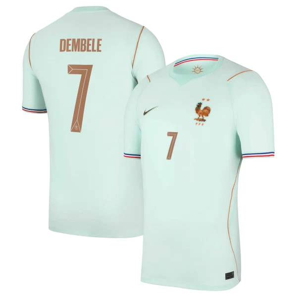 Günstige Frankreich O. Dembele 7 Herrentrikot Auswärts WM 2026 Kurzarm