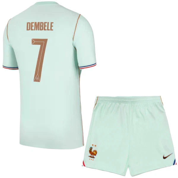 Günstige Frankreich O. Dembele 7 Kindertrikot Auswärts WM 2026 Kurzarm Günstige Frankreich O. Dembele 7 Kindertrikot Auswärts WM 2026 Kurzarm