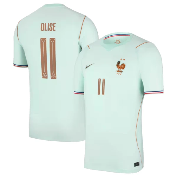 Günstige Frankreich Olise 11 Herrentrikot Auswärts WM 2026 Kurzarm
