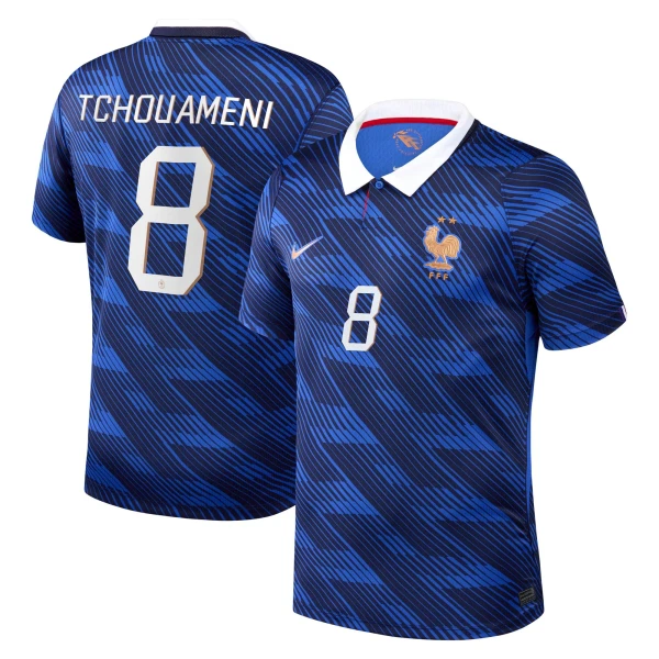 Günstige Frankreich Tchouameni 8 Herrentrikot Heim WM 2026 Kurzarm