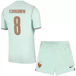 Günstige Frankreich Tchouameni 8 Kindertrikot Auswärts WM 2026 Kurzarm