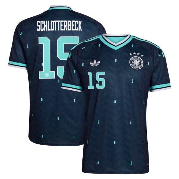 Günstige Deutschland N. Schlotterbeck 15 Herrentrikot Auswärts WM 2026 Kurzarm
