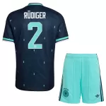 Günstige Deutschland Rudiger 2 Kindertrikot Auswärts WM 2026 Kurzarm