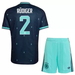Günstige Deutschland Rudiger 2 Kindertrikot Auswärts WM 2026 Kurzarm