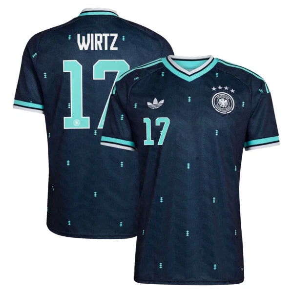 Günstige Deutschland Wirtz 17 Herrentrikot Auswärts WM 2026 Kurzarm Günstige Deutschland Wirtz 17 Herrentrikot Auswärts WM 2026 Kurzarm
