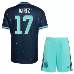 Günstige Deutschland Wirtz 17 Kindertrikot Auswärts WM 2026 Kurzarm