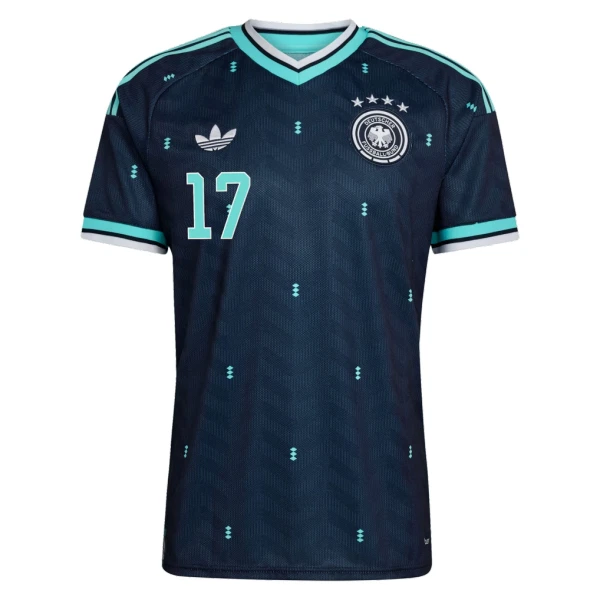 Günstige Deutschland Wirtz 17 Kindertrikot Auswärts WM 2026 Kurzarm