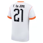 Günstige Niederlande Frenkie de Jong 21 Herrentrikot Auswärts WM 2026 Kurzarm