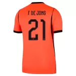 Günstige Niederlande Frenkie de Jong 21 Herrentrikot Heim WM 2026 Kurzarm