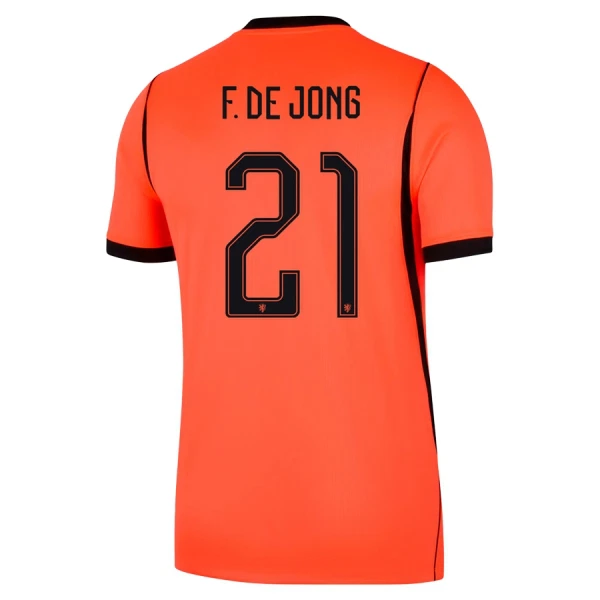 Günstige Niederlande Frenkie de Jong 21 Herrentrikot Heim WM 2026 Kurzarm