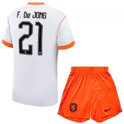 Günstige Niederlande Frenkie de Jong 21 Kindertrikot Auswärts WM 2026 Kurzarm