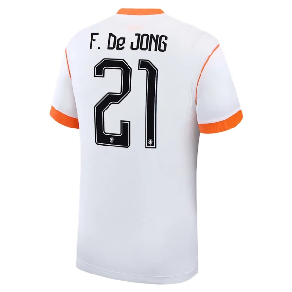 Günstige Niederlande Frenkie de Jong 21 Kindertrikot Auswärts WM 2026 Kurzarm