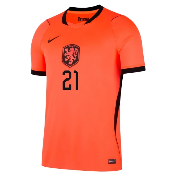 Günstige Niederlande Frenkie de Jong 21 Kindertrikot Heim WM 2026 Kurzarm