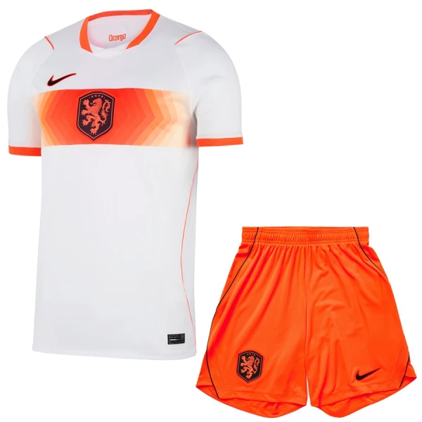 Günstige Niederlande Kindertrikot Auswärts WM 2026 Kurzarm Günstige Niederlande Kindertrikot Auswärts WM 2026 Kurzarm
