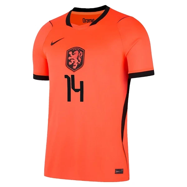 Günstige Niederlande Reijnders 14 Kindertrikot Heim WM 2026 Kurzarm