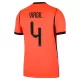 Günstige Niederlande Virgil 4 Herrentrikot Heim WM 2026 Kurzarm Günstige Niederlande Virgil 4 Herrentrikot Heim WM 2026 Kurzarm