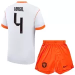 Günstige Niederlande Virgil 4 Kindertrikot Auswärts WM 2026 Kurzarm