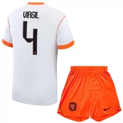 Günstige Niederlande Virgil 4 Kindertrikot Auswärts WM 2026 Kurzarm