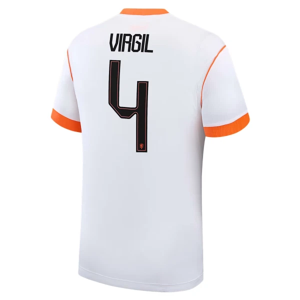 Günstige Niederlande Virgil 4 Kindertrikot Auswärts WM 2026 Kurzarm