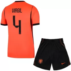 Günstige Niederlande Virgil 4 Kindertrikot Heim WM 2026 Kurzarm