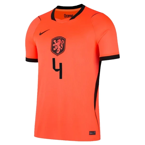 Günstige Niederlande Virgil 4 Kindertrikot Heim WM 2026 Kurzarm