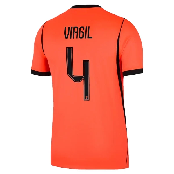 Günstige Niederlande Virgil 4 Kindertrikot Heim WM 2026 Kurzarm