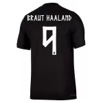 Günstige Norwegen Haaland 9 Herrentrikot Auswärts WM 2026 Kurzarm