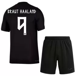 Günstige Norwegen Haaland 9 Kindertrikot Auswärts WM 2026 Kurzarm