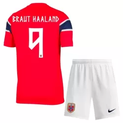 Günstige Norwegen Haaland 9 Kindertrikot Heim WM 2026 Kurzarm
