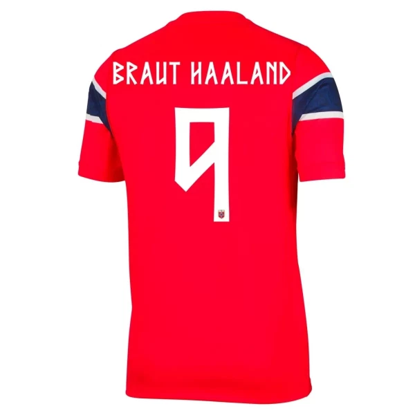 Günstige Norwegen Haaland 9 Kindertrikot Heim WM 2026 Kurzarm
