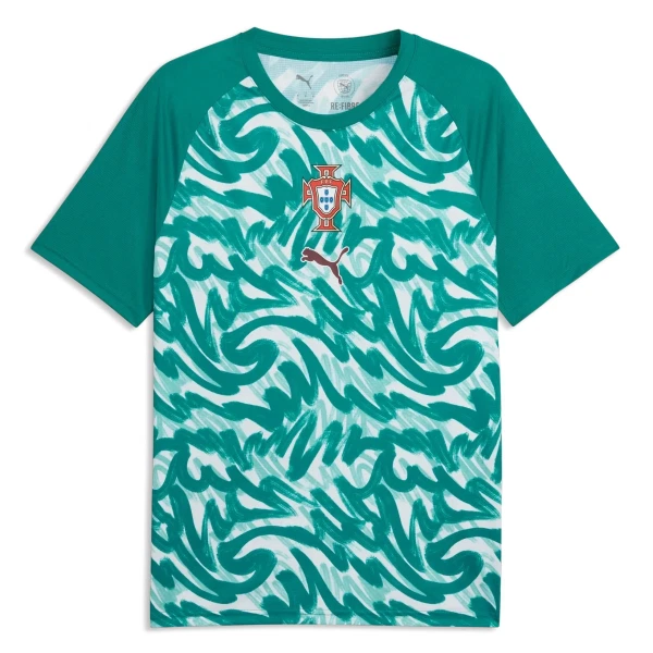 Günstige Portugal Pre-Match Herrentrikot WM 2026 Kurzarm Grüne Günstige Portugal Pre-Match Herrentrikot WM 2026 Kurzarm Grüne