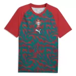 Günstige Portugal Pre-Match Herrentrikot WM 2026 Kurzarm Rote