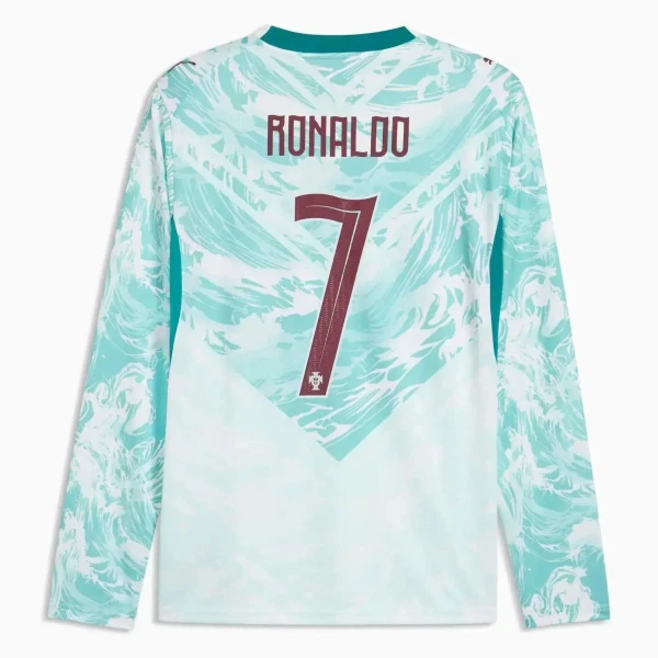 Günstige Portugal Ronaldo 7 Herrentrikot Auswärts WM 2026 Langarm