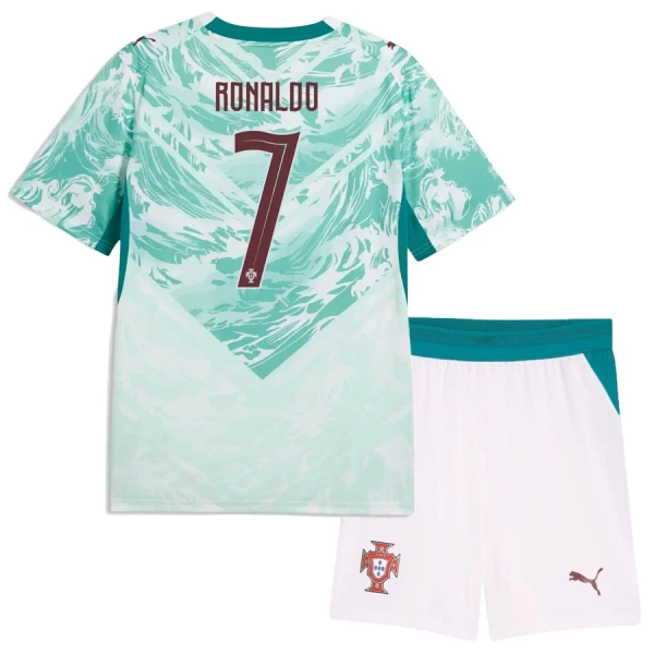 Günstige Portugal Ronaldo 7 Kindertrikot Auswärts WM 2026 Kurzarm
