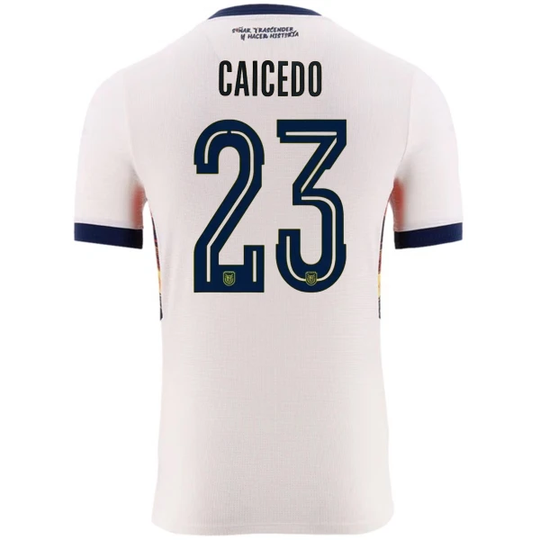Günstige Ecuador Caicedo 23 Herrentrikot Ausweich WM 2026 Kurzarm