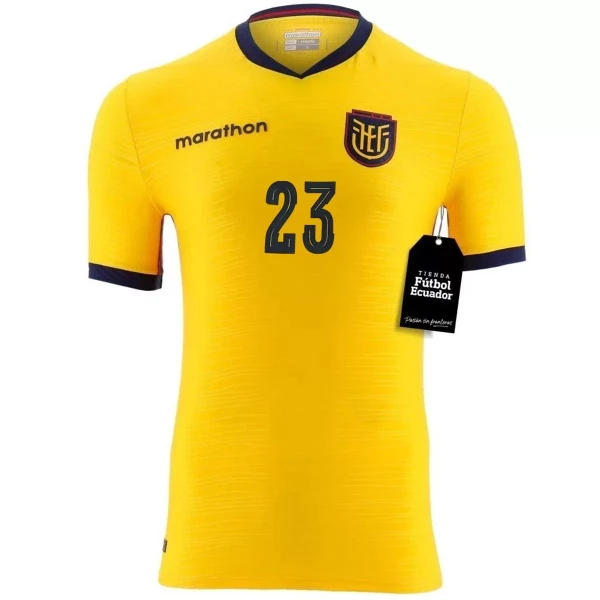 Günstige Ecuador Caicedo 23 Herrentrikot Heim WM 2026 Kurzarm