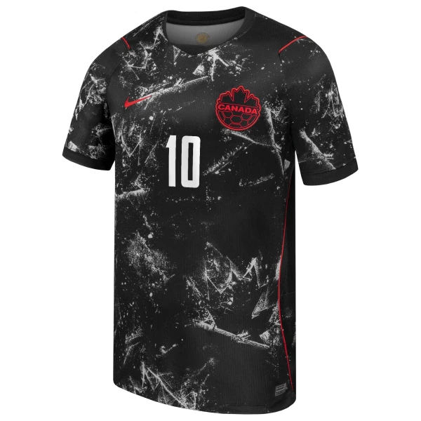 Günstige Kanada J. David 10 Herrentrikot Auswärts WM 2026 Kurzarm