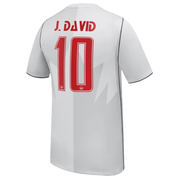 Günstige Kanada J. David 10 Herrentrikot Ausweich WM 2026 Kurzarm