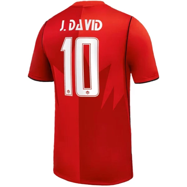 Günstige Kanada J. David 10 Herrentrikot Heim WM 2026 Kurzarm Günstige Kanada J. David 10 Herrentrikot Heim WM 2026 Kurzarm