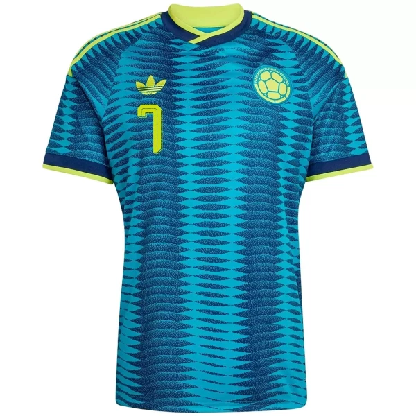 Günstige Kolumbien Luis Diaz 7 Herrentrikot Auswärts WM 2026 Kurzarm
