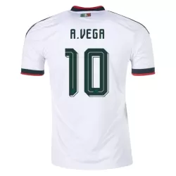 Günstige Mexiko A. Vega 10 Herrentrikot Auswärts WM 2026 Kurzarm