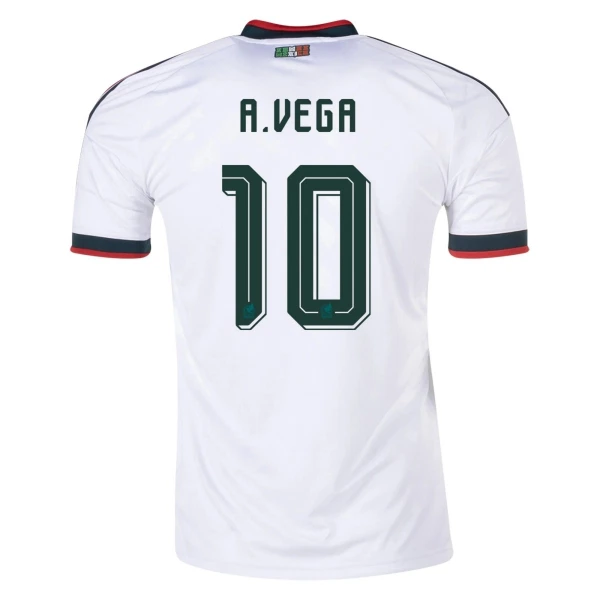 Günstige Mexiko A. Vega 10 Herrentrikot Auswärts WM 2026 Kurzarm Günstige Mexiko A. Vega 10 Herrentrikot Auswärts WM 2026 Kurzarm