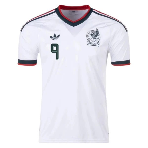 Günstige Mexiko Raul 9 Herrentrikot Auswärts WM 2026 Kurzarm
