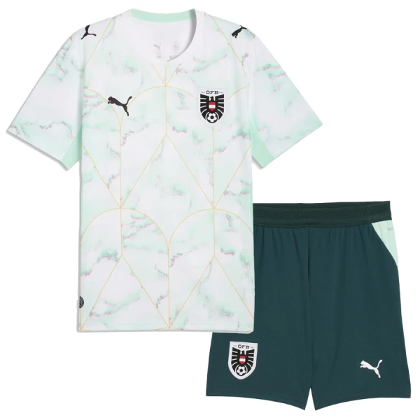 Günstige Österreich Kindertrikot Auswärts WM 2026 Kurzarm Günstige Österreich Kindertrikot Auswärts WM 2026 Kurzarm