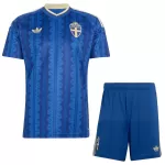 Günstige Schweden Kindertrikot Auswärts WM 2026 Kurzarm